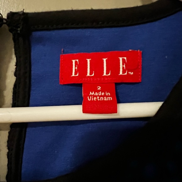 Royal Blue Elle with black embroidery detail dress - Size 2 - Picture 3 of 8